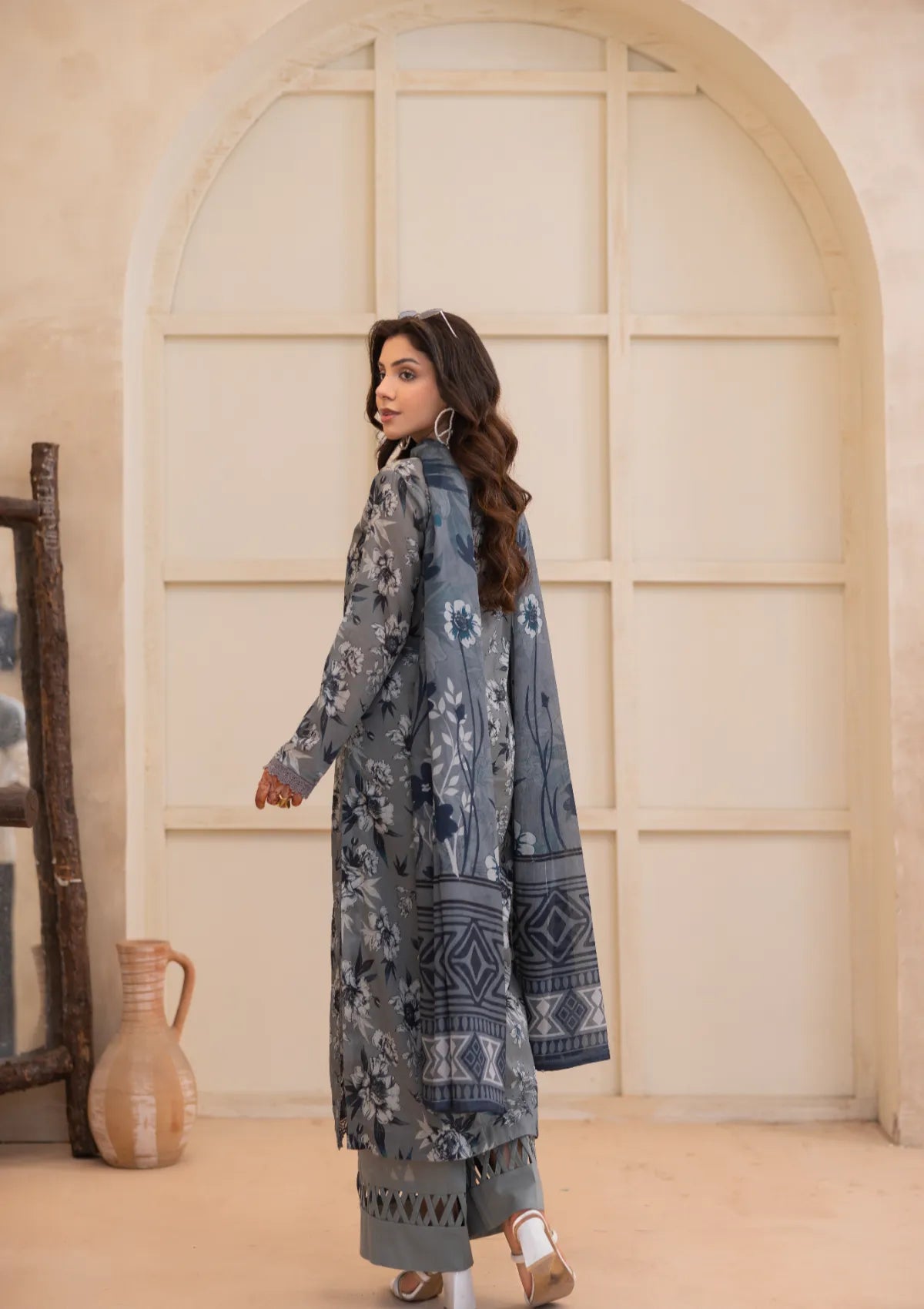 Waresha Printed Perfection Lawn'26 PP-04 Zeenat Royale
