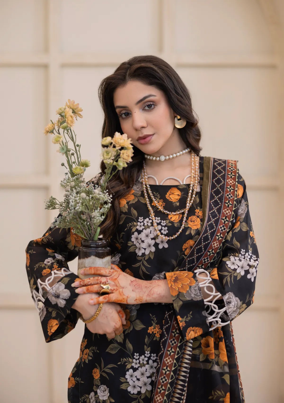 Waresha Printed Perfection Lawn'26 PP-05 Noor Mahal