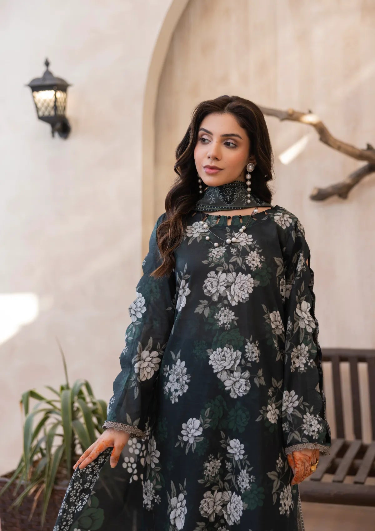 Waresha Printed Perfection Lawn'26 PP-07 Rooh-e-Gul