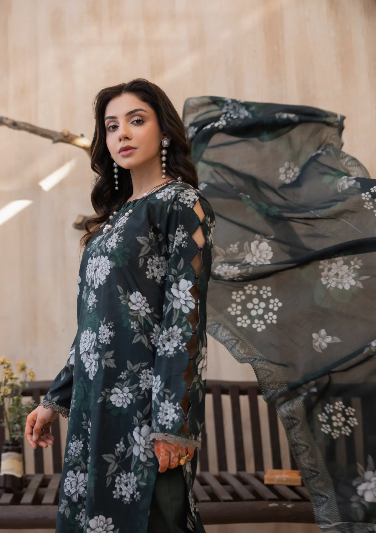 Waresha Printed Perfection Lawn'26 PP-07 Rooh-e-Gul