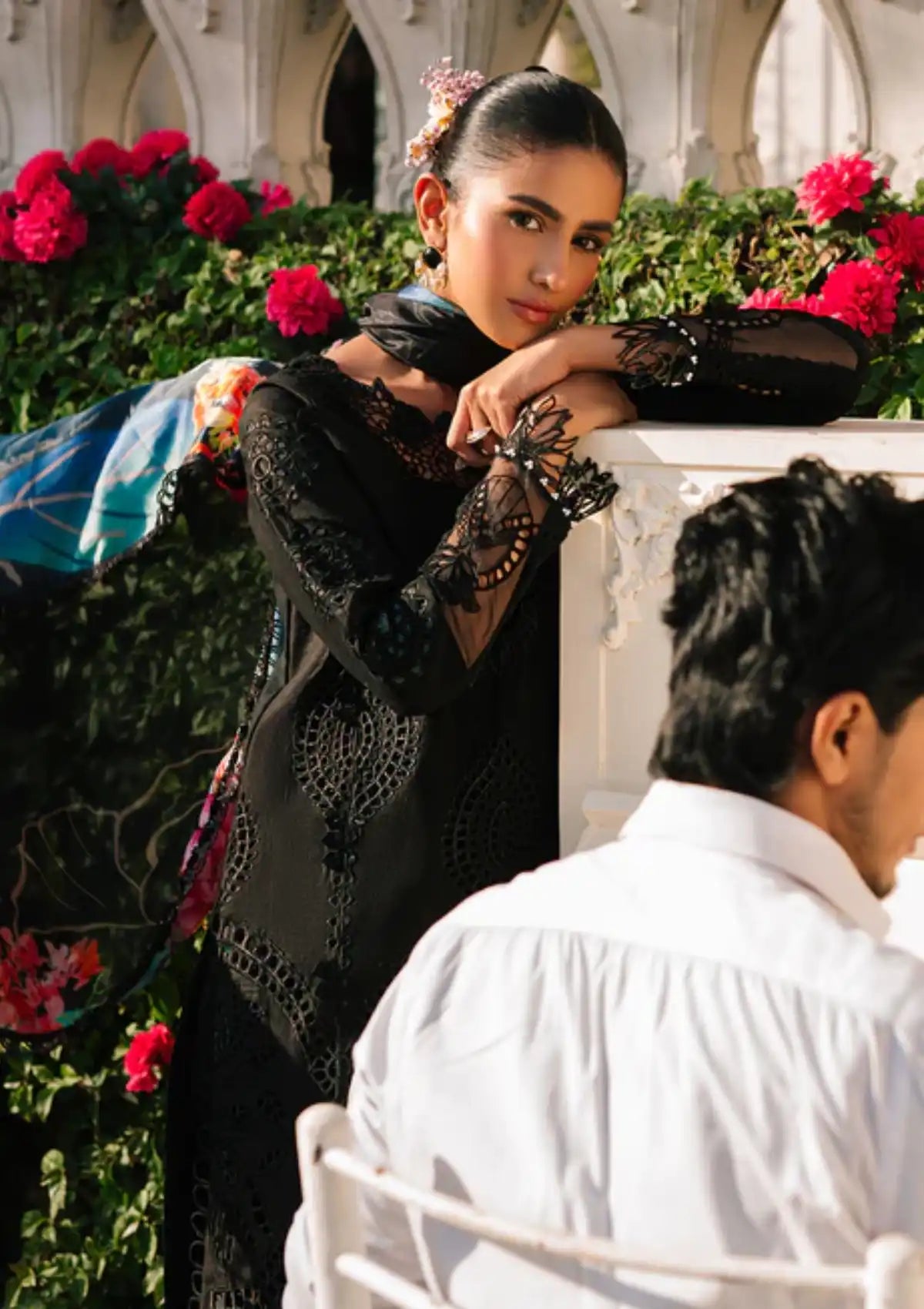 Parishay Santa Cruz Luxury Lawn'24 SC-13 - Mohsin Saeed Fabrics