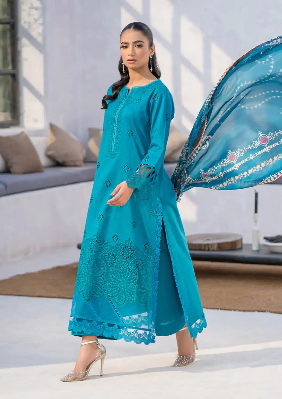 Parishay Dilkash Summer Lawn'24 Vol-02 DH-10 - Mohsin Saeed Fabrics