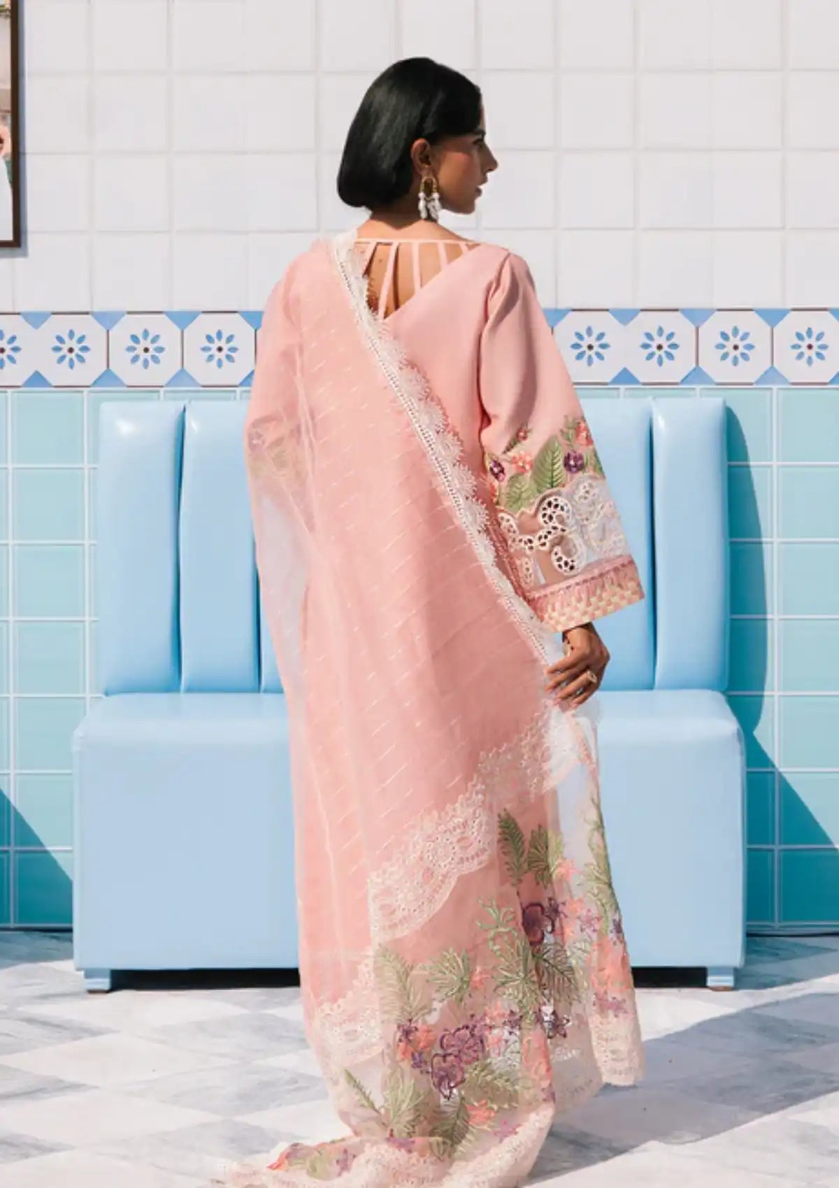 Parishay Santa Cruz Luxury Lawn'24 SC-08 - Mohsin Saeed Fabrics