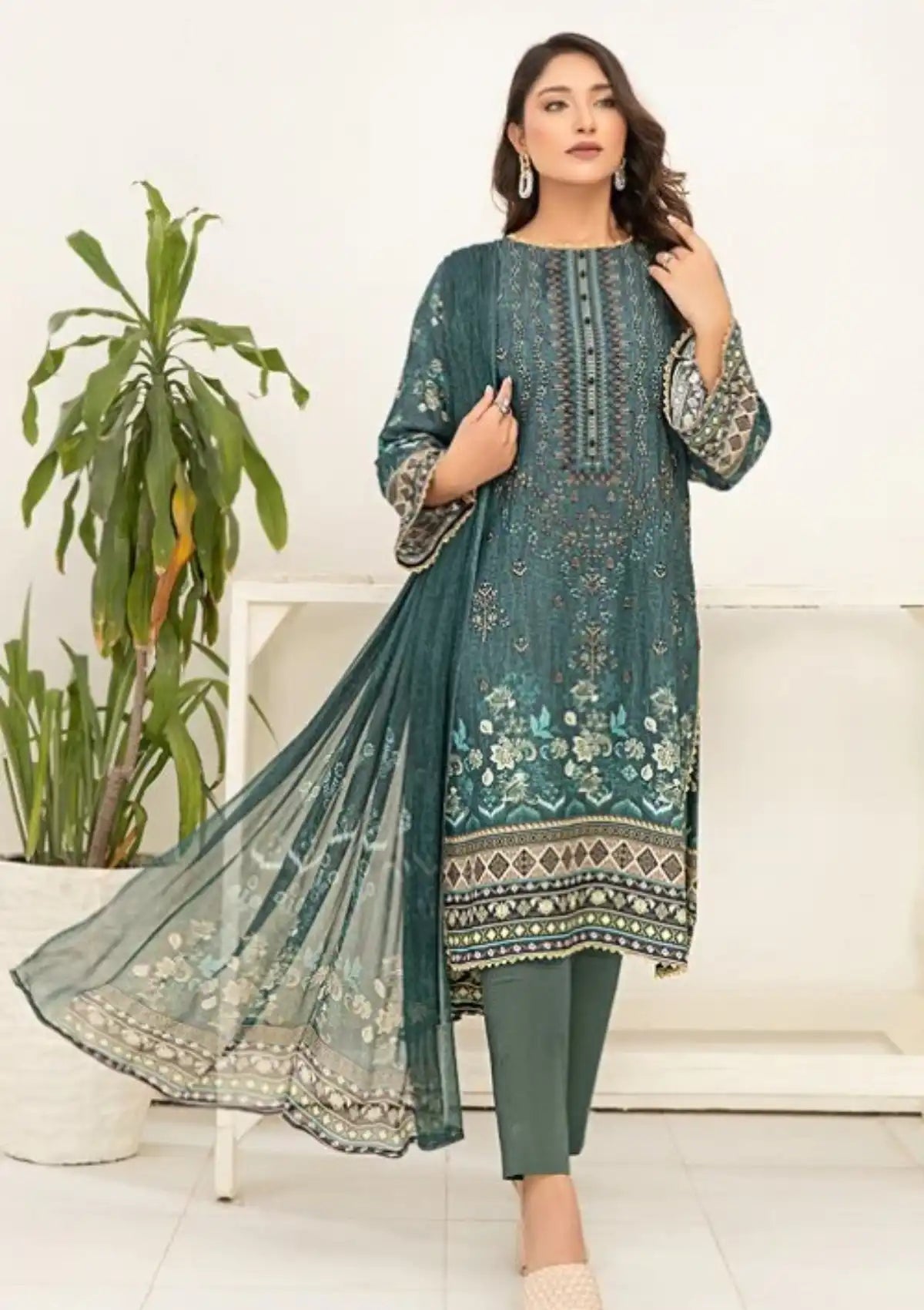 Dosti Emb Karandi'23 Vol-01 D-01 - Mohsin Saeed Fabrics