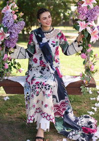 Elaf Print Chikankari Lawn'24 ECK-01A LOVELIGHT - Mohsin Saeed Fabrics