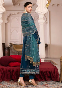 JJ Embellish By Janique'23 Vol-01 D-002 Blue Contour