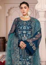 JJ Embellish By Janique'23 Vol-01 D-002 Blue Contour