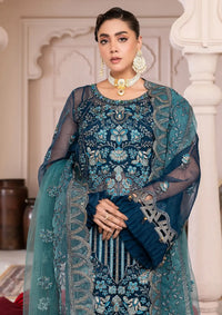 JJ Embellish By Janique'23 Vol-01 D-002 Blue Contour