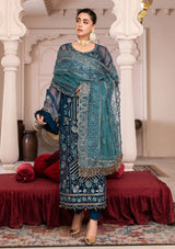 JJ Embellish By Janique'23 Vol-01 D-002 Blue Contour