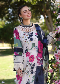 Elaf Print Chikankari Lawn'24 ECK-01A LOVELIGHT - Mohsin Saeed Fabrics