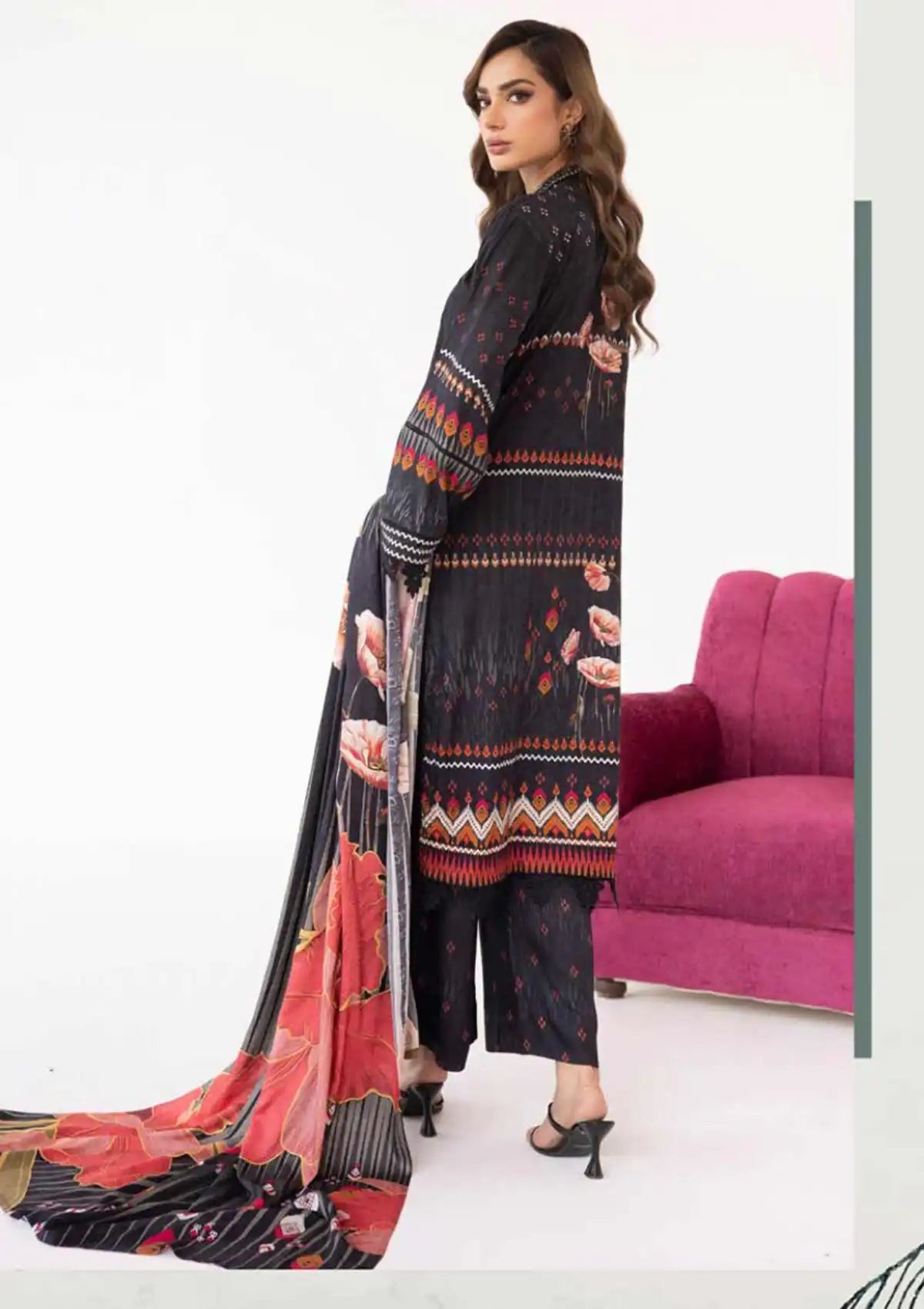 Khoobsurat Mayanaz Slub Jacquard'23 M-01 - Mohsin Saeed Fabrics