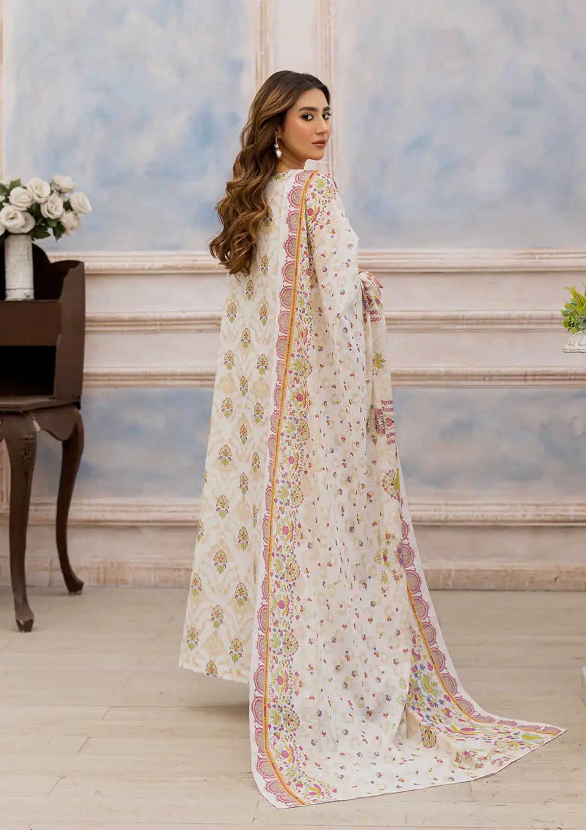 Safwa Blueberry Doria Lawn'24 Vol-02 BLB-07 - Mohsin Saeed Fabrics