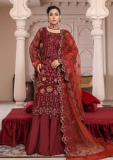 JJ Embellish By Janique'25 Vol-01 D-007 Red Stone