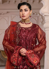 JJ Embellish By Janique'25 Vol-01 D-007 Red Stone
