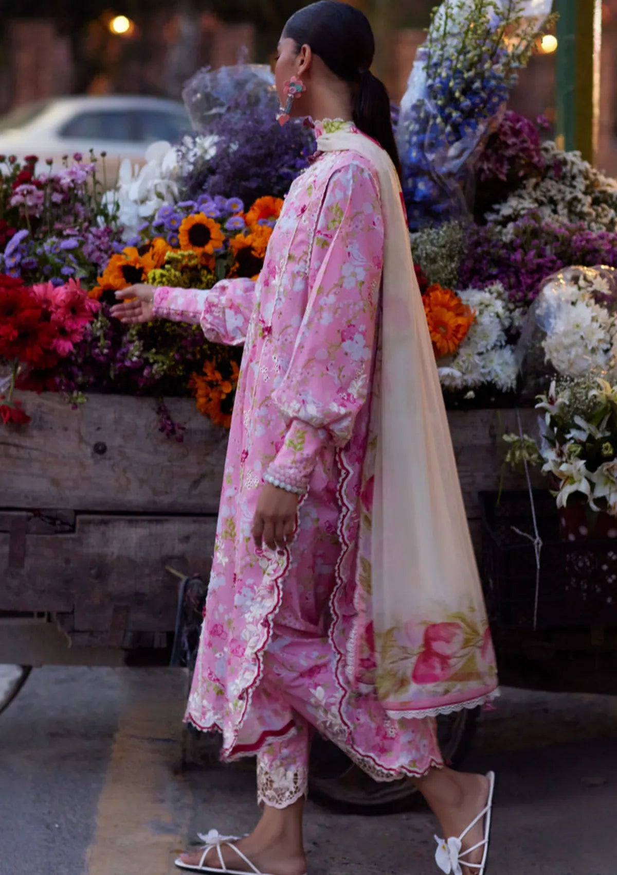 Zaha Wildflower Festive Lawn'26 ZF-03 PEONY REVERIE