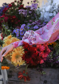 Zaha Wildflower Festive Lawn'26 ZF-03 PEONY REVERIE