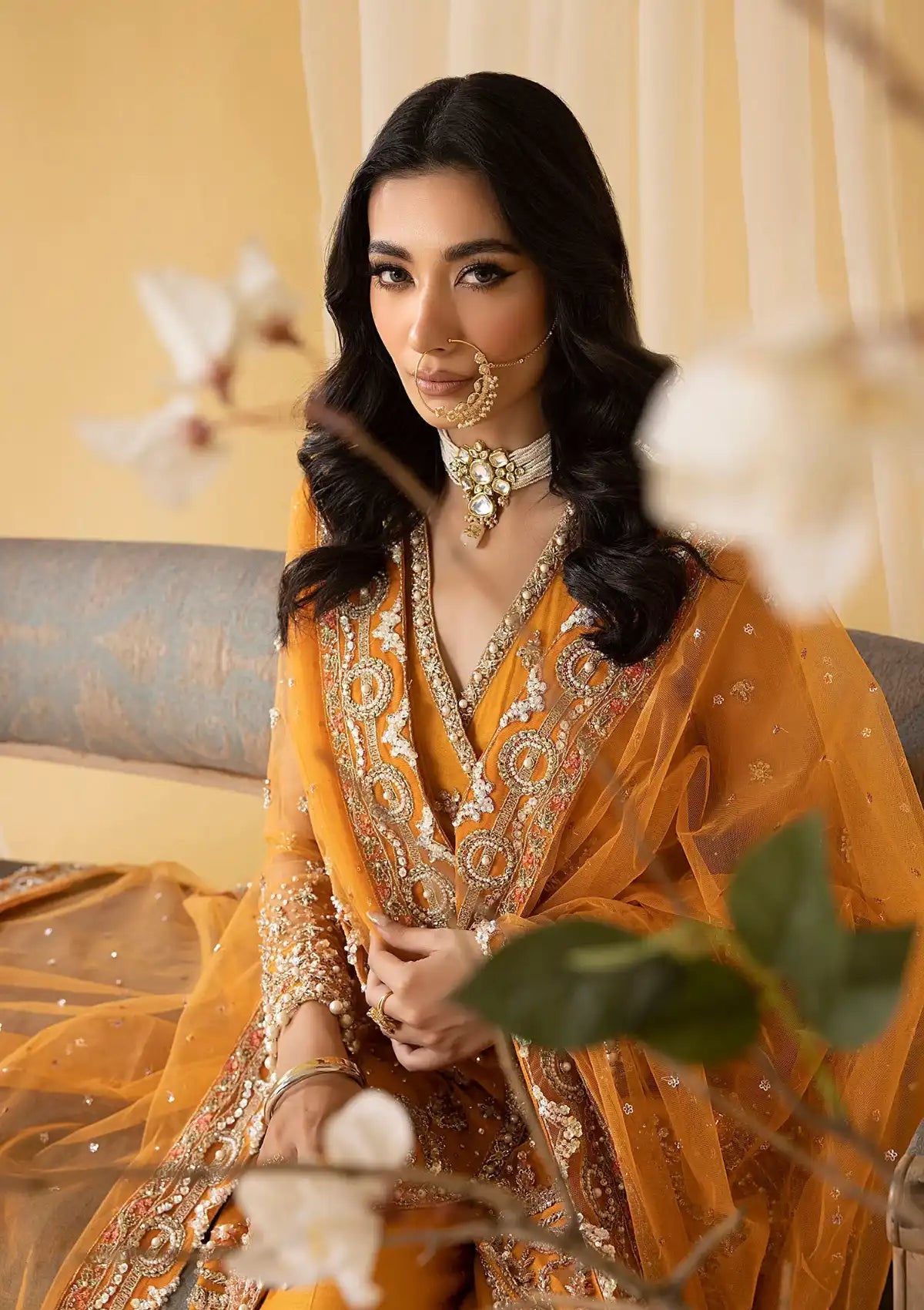 Nuriyaa Mystic Luxe Formal'23 AMBER - Mohsin Saeed Fabrics