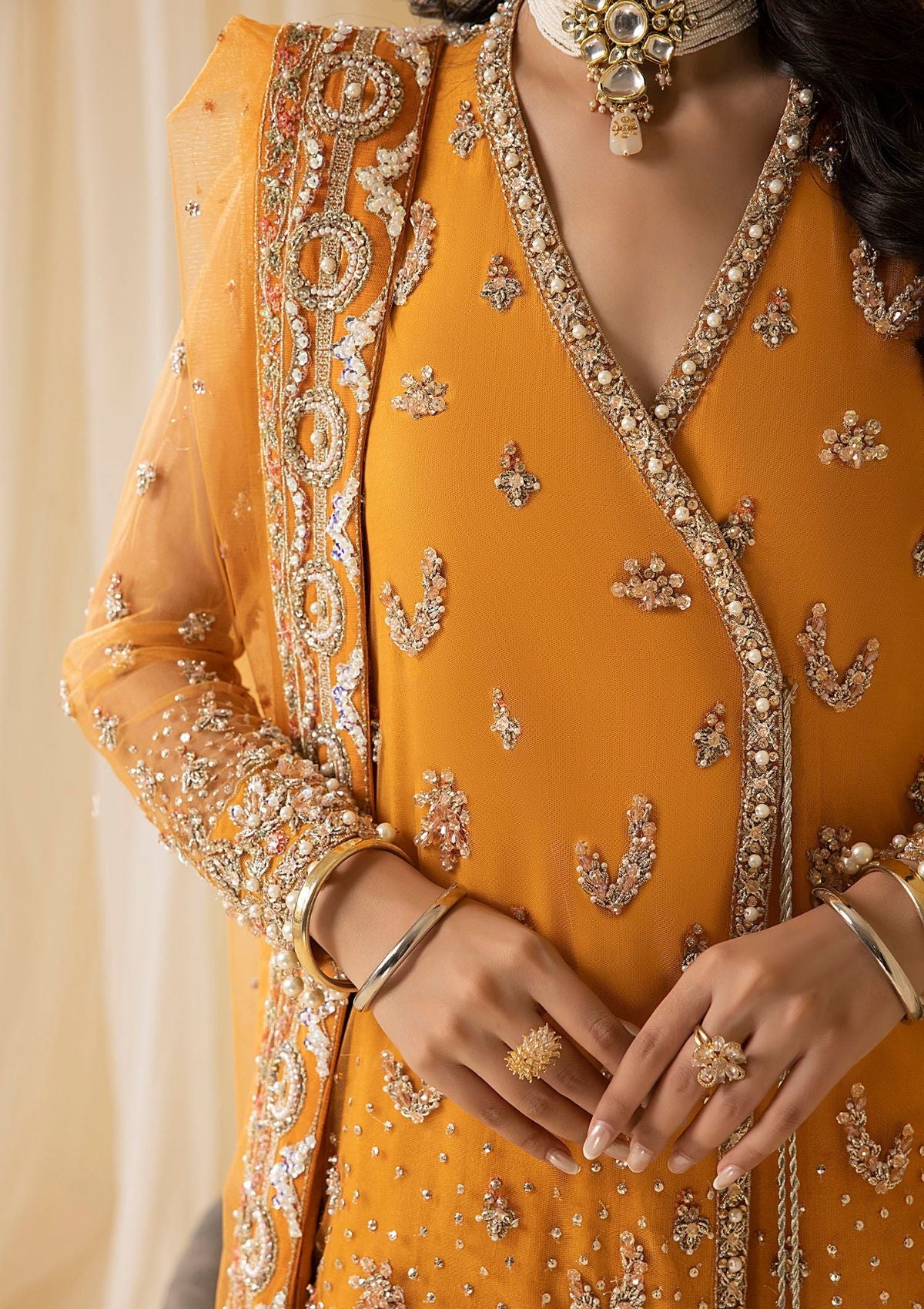 Nuriyaa Mystic Luxe Formal'23 AMBER - Mohsin Saeed Fabrics