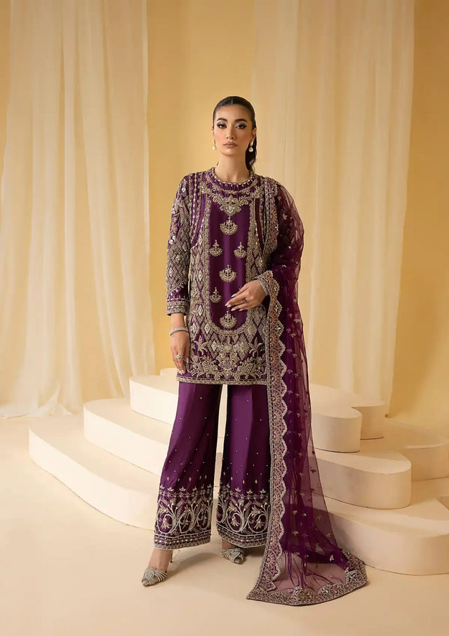 Nuriyaa Mystic Luxe Formal'23 HAZE - Mohsin Saeed Fabrics