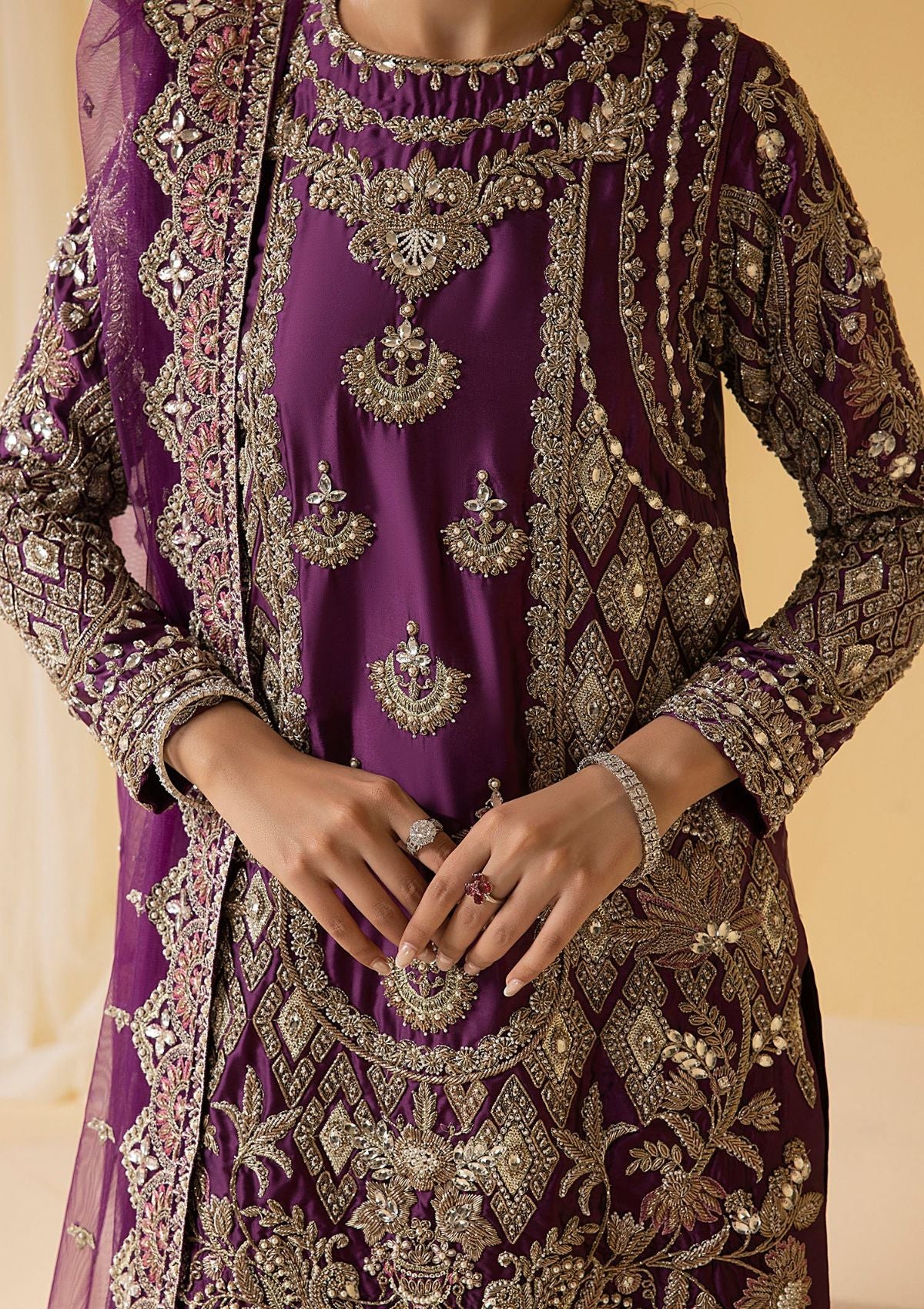 Nuriyaa Mystic Luxe Formal'23 HAZE - Mohsin Saeed Fabrics