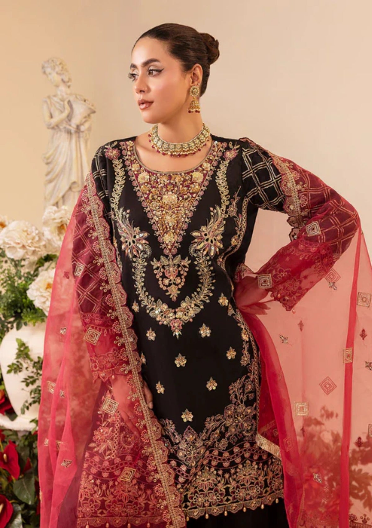 Diara Couture Tehzeeb'25 ELEANOR - US-558 - BLACK