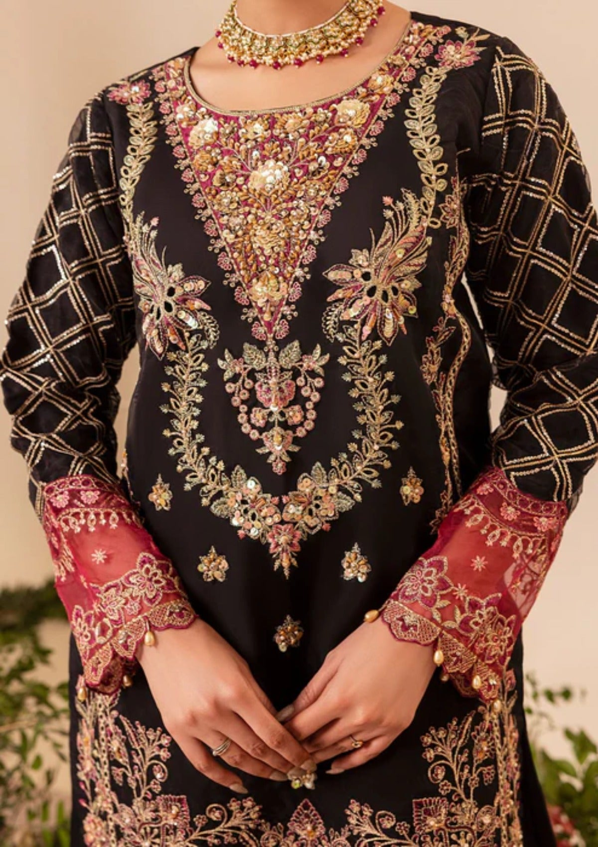 Diara Couture Tehzeeb'25 ELEANOR - US-558 - BLACK