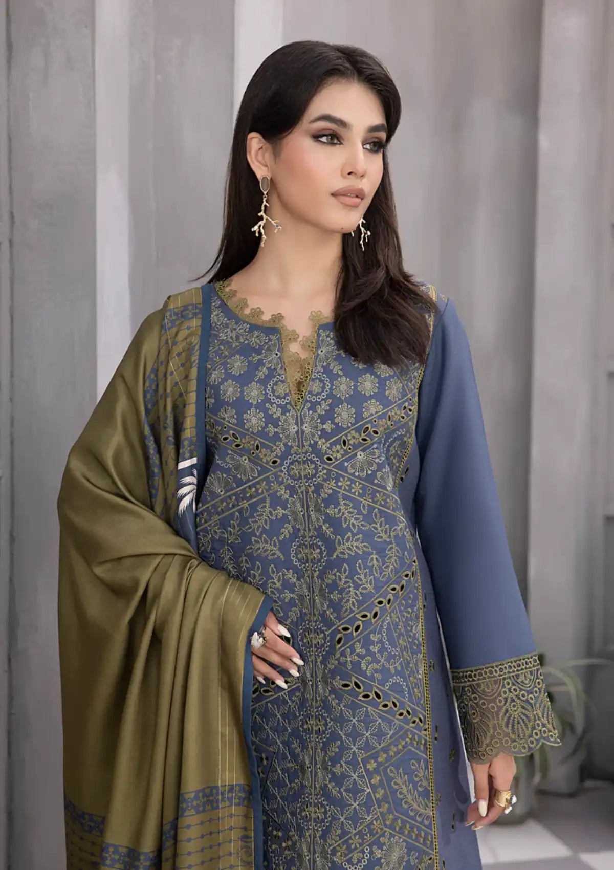 Rang Rasiya Florence Slub Linen'23 D-04 ZAHABIA - Mohsin Saeed Fabrics