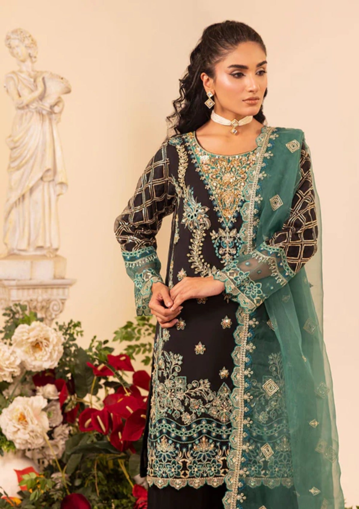 Diara Couture Tehzeeb'25 ELEANOR - US-558 - GREEN