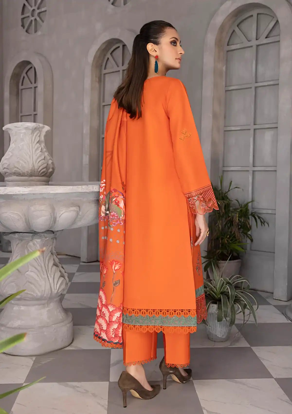 Rang Rasiya Florence Slub Linen'23 D-10 ADAN - Mohsin Saeed Fabrics