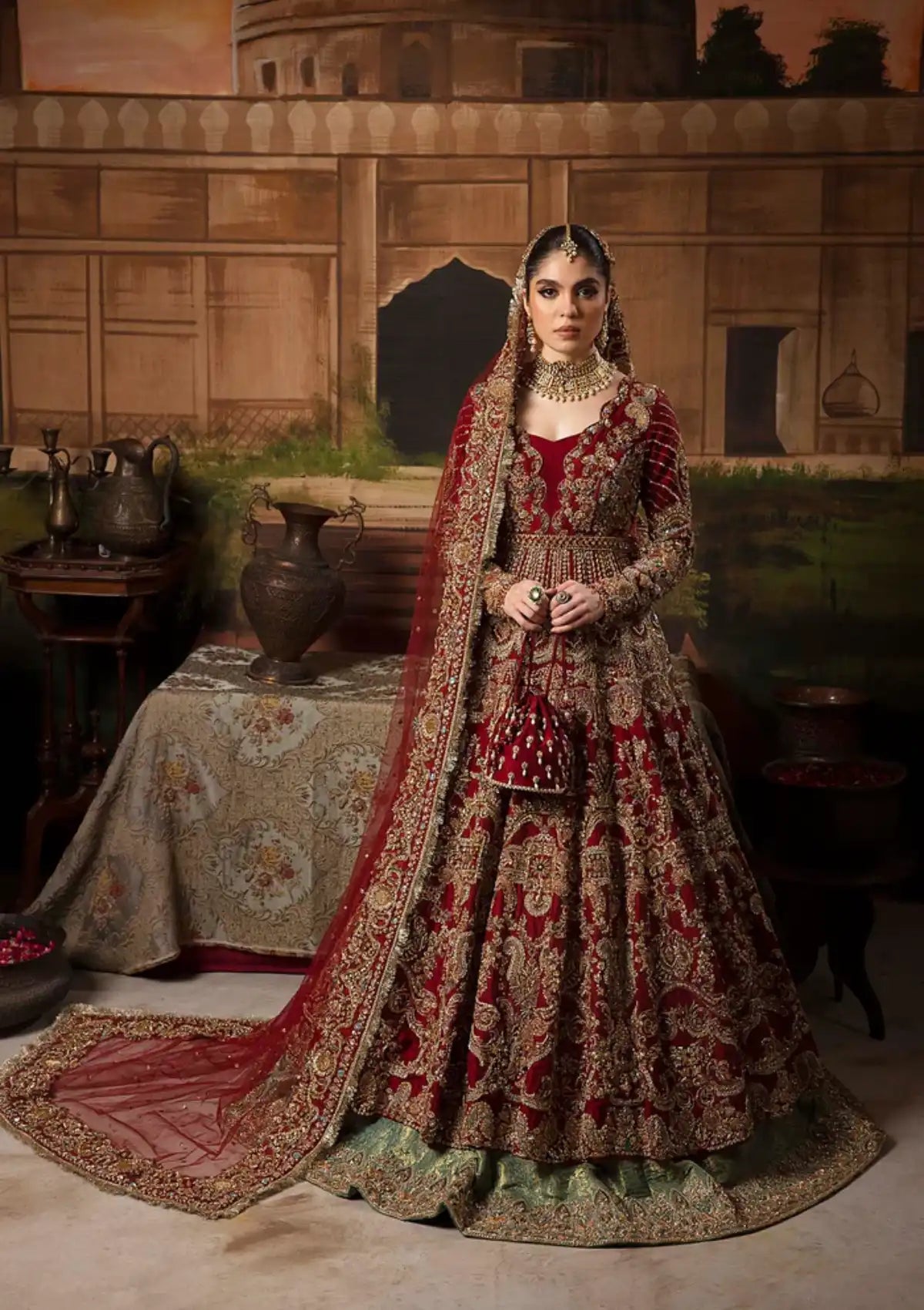 Nuriyaa Chann Mahee Bridal'23 Mehr - Mohsin Saeed Fabrics