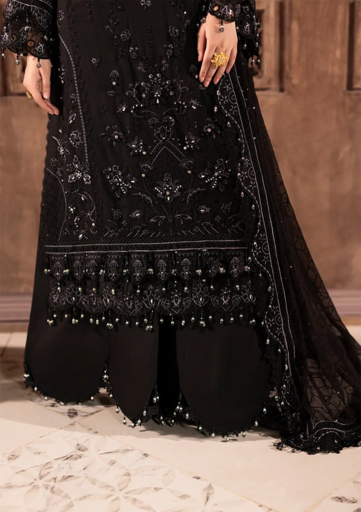 Raeesa Premium Kimora Luxury Karandi'26 HK-18 ONIX