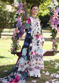 Elaf Print Chikankari Lawn'24 ECK-01A LOVELIGHT - Mohsin Saeed Fabrics