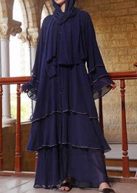 Premium Abaya (Blue Diamond)