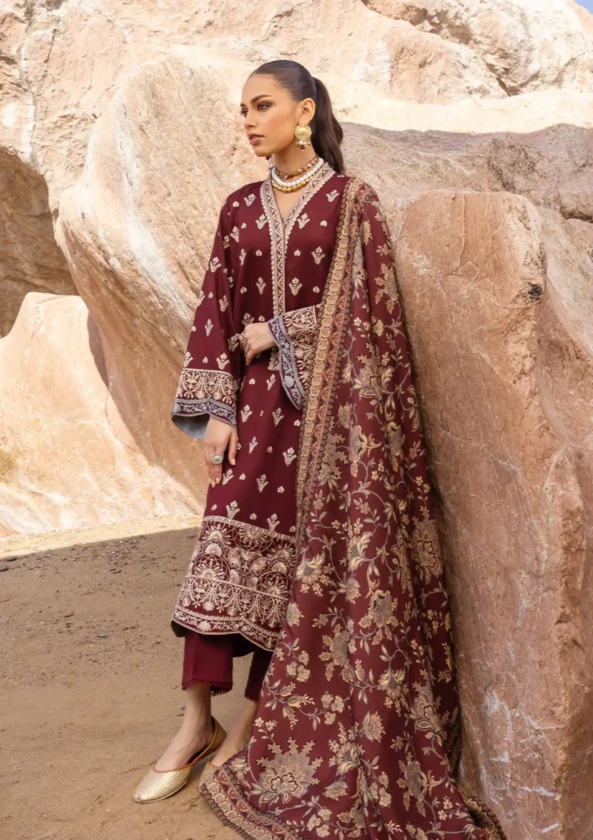 Zainab Chottani Winter Shawls'23 D-07 GUZEL - Mohsin Saeed Fabrics