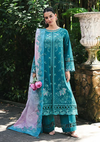 Qalamkar Qline Lawn Drop 1'26  RP-03 SAPPHIRE