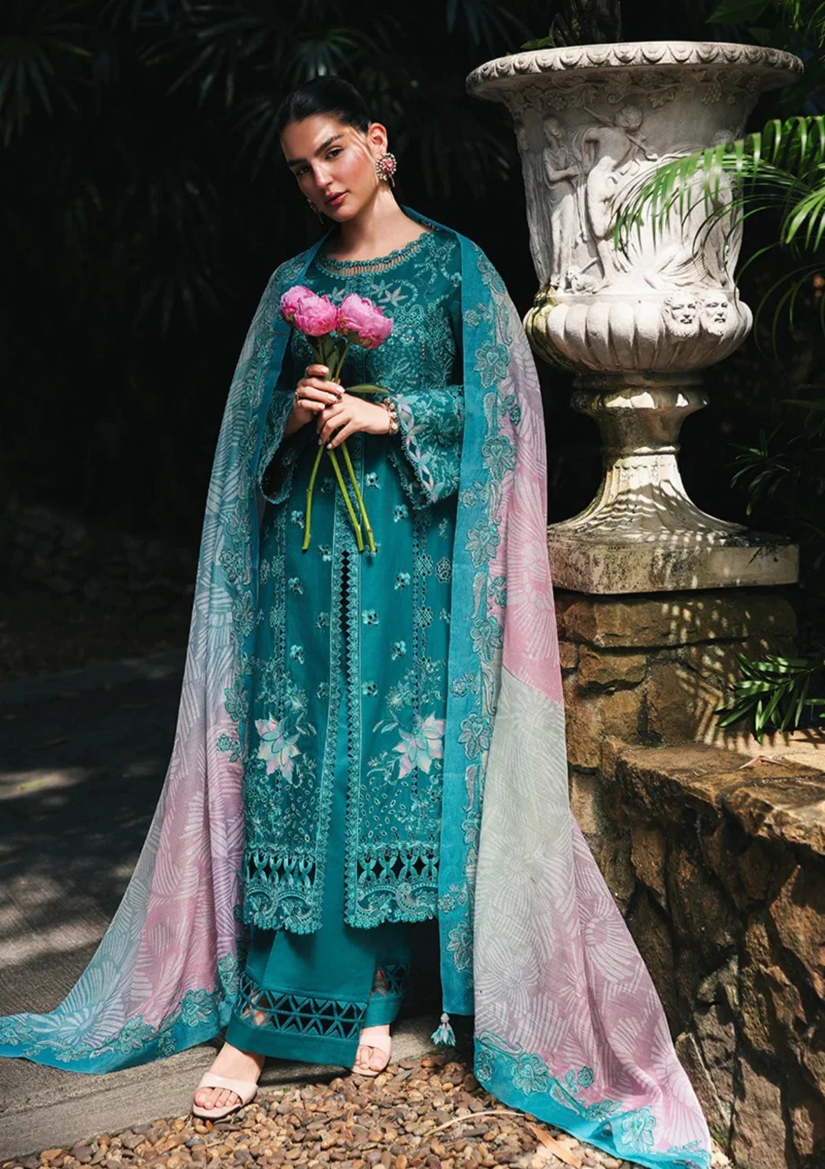 Qalamkar Qline Lawn Drop 1'26  RP-03 SAPPHIRE