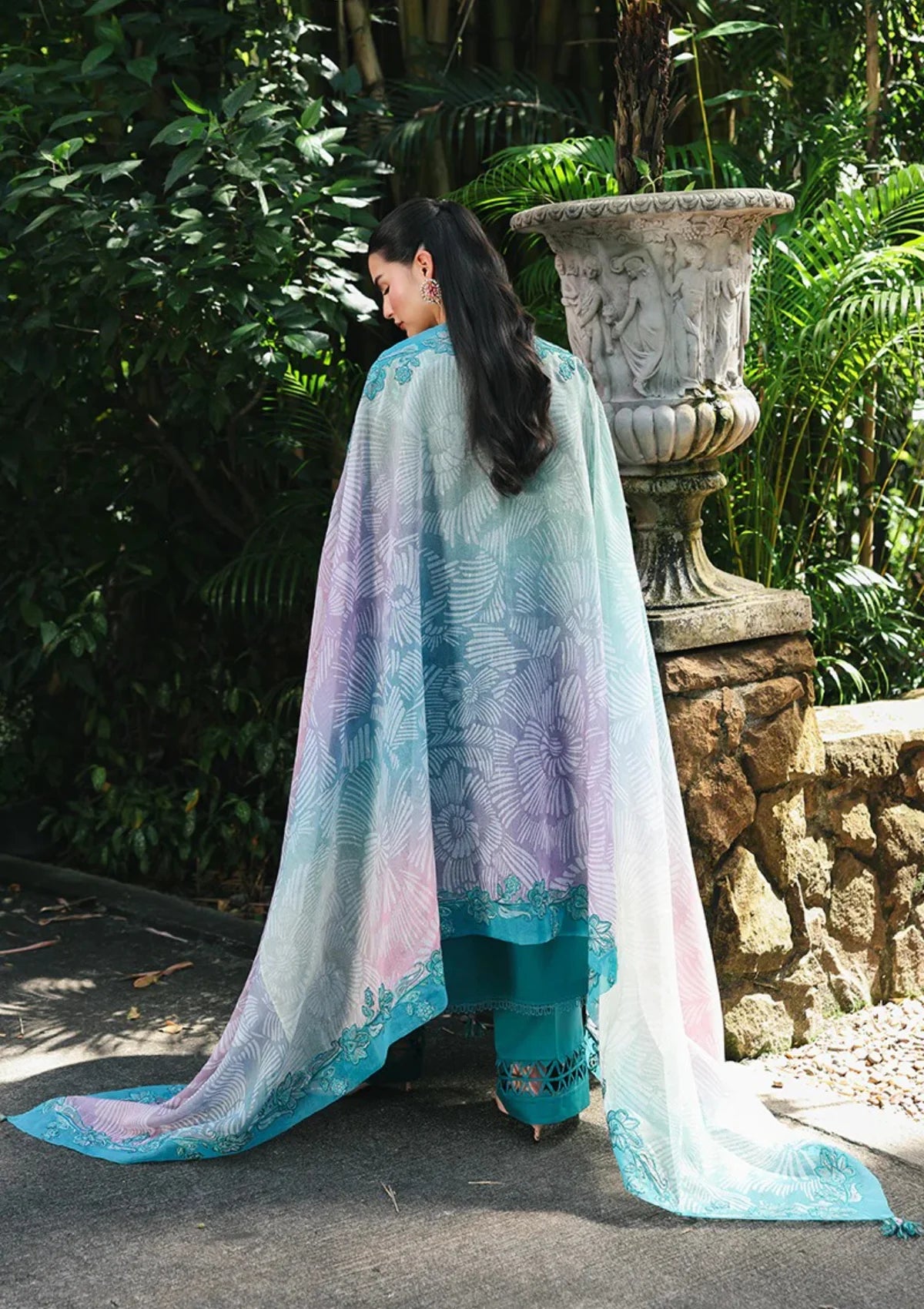 Qalamkar Qline Lawn Drop 1'26  RP-03 SAPPHIRE