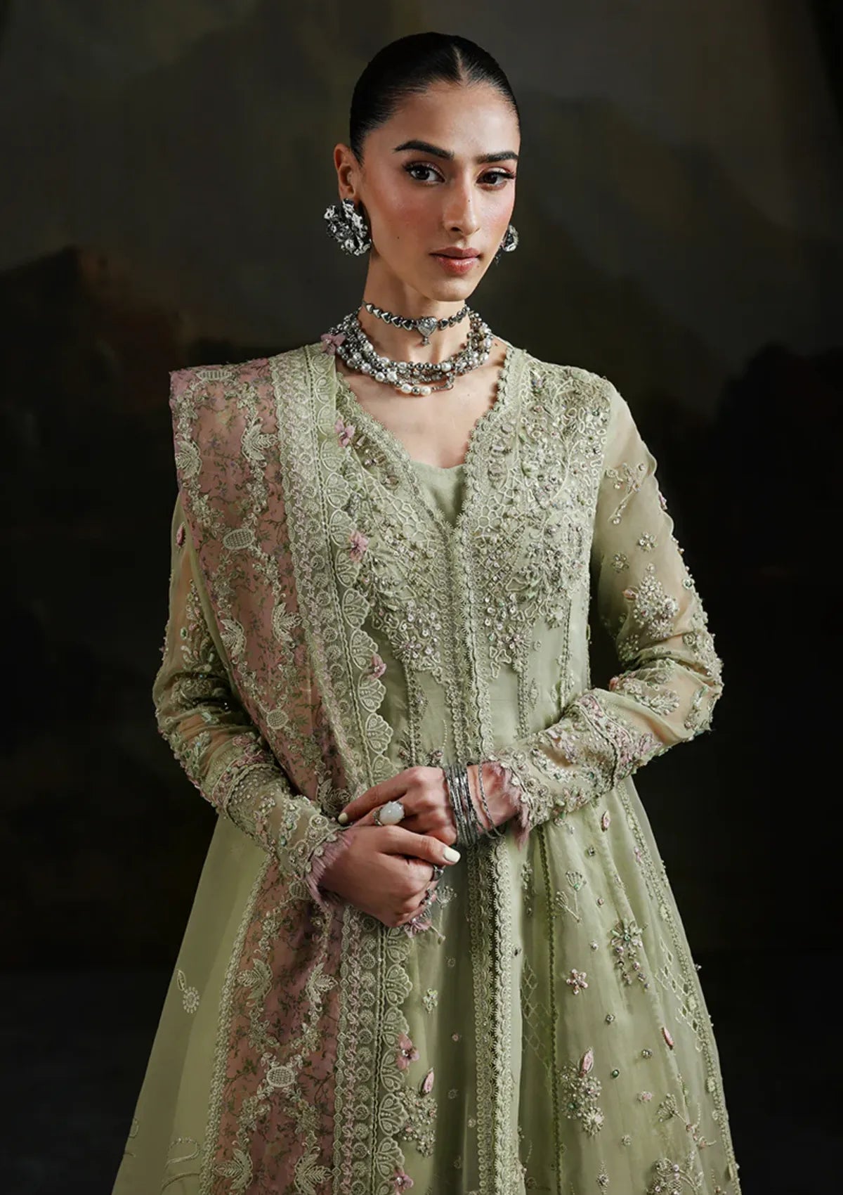 mohsin-saeed-fabrics-affordable-luxury-outfits-for-daily-formal-and-wedding-wear-This-product-is-from-qalamkar-elirah-formals-organza25-mf-02-sage-aura-is-available-on-Mohsin-saeed-fabrics-website.