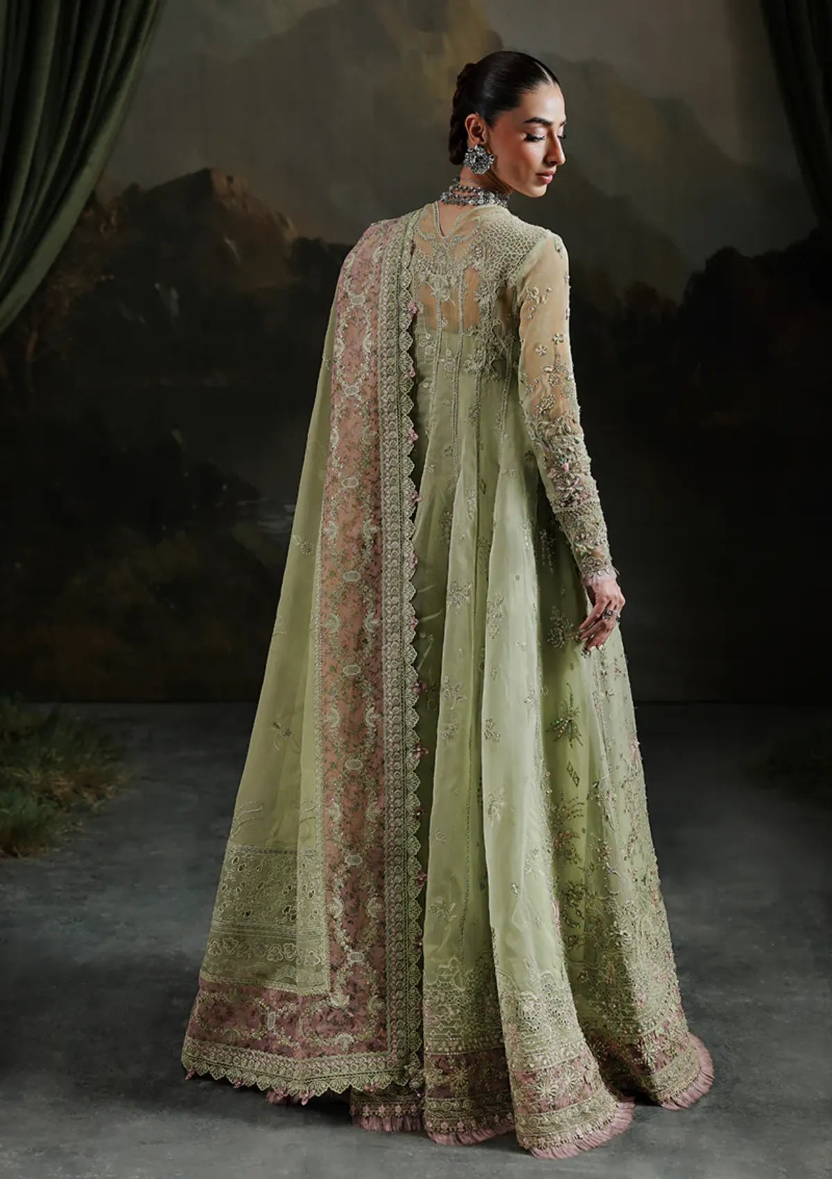 mohsin-saeed-fabrics-affordable-luxury-outfits-for-daily-formal-and-wedding-wear-This-product-is-from-qalamkar-elirah-formals-organza25-mf-02-sage-aura-is-available-on-Mohsin-saeed-fabrics-website.