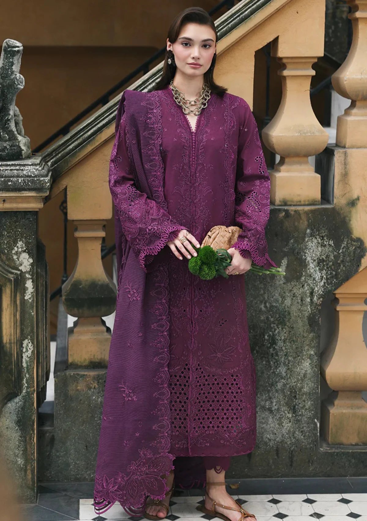 Qalamkar Qline Lawn Drop 1'26  RP-08 LIORA