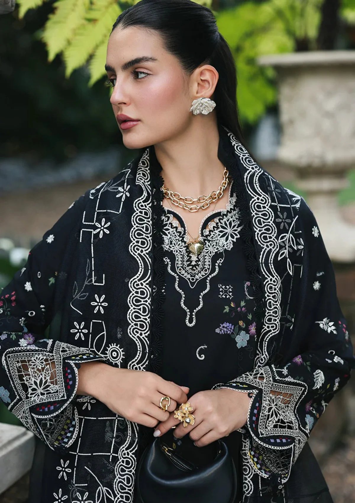 Qalamkar Qline Lawn Drop 1'26  RP-07 OBSIDIAN