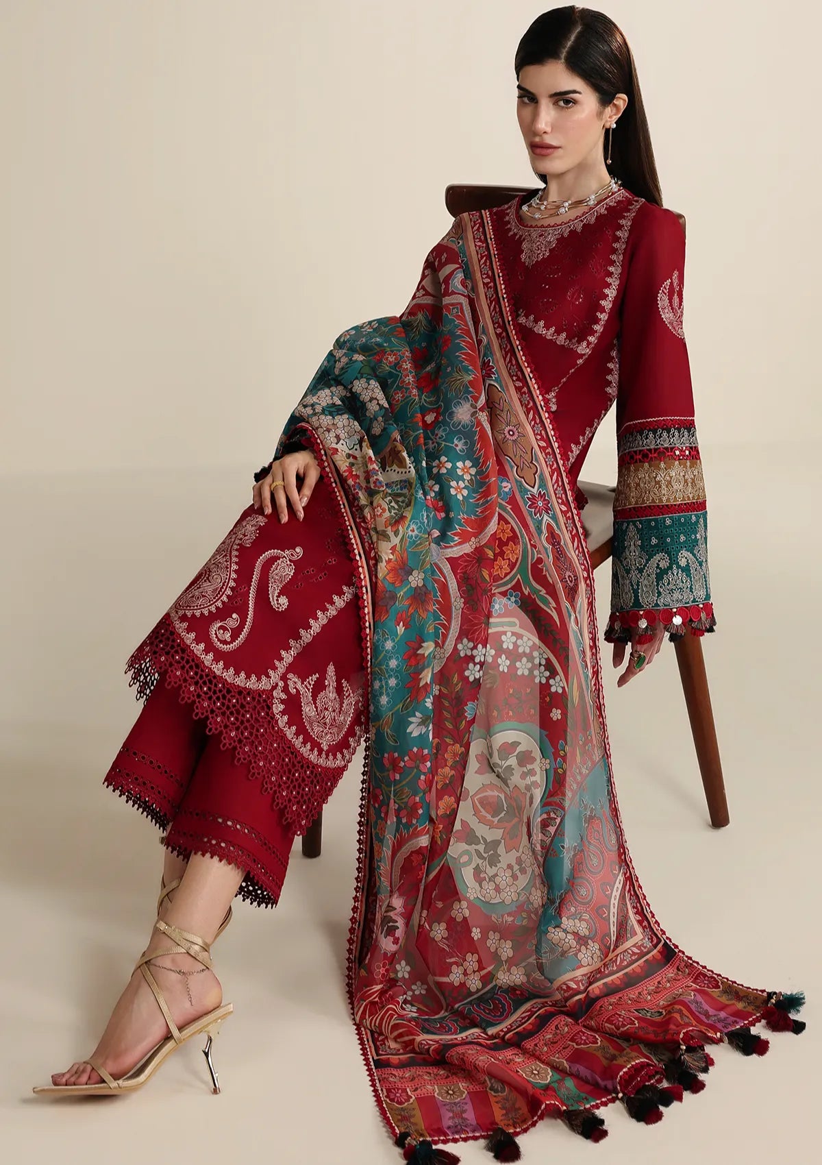 Jazmin Iris Luxury Lawn'26 D-08