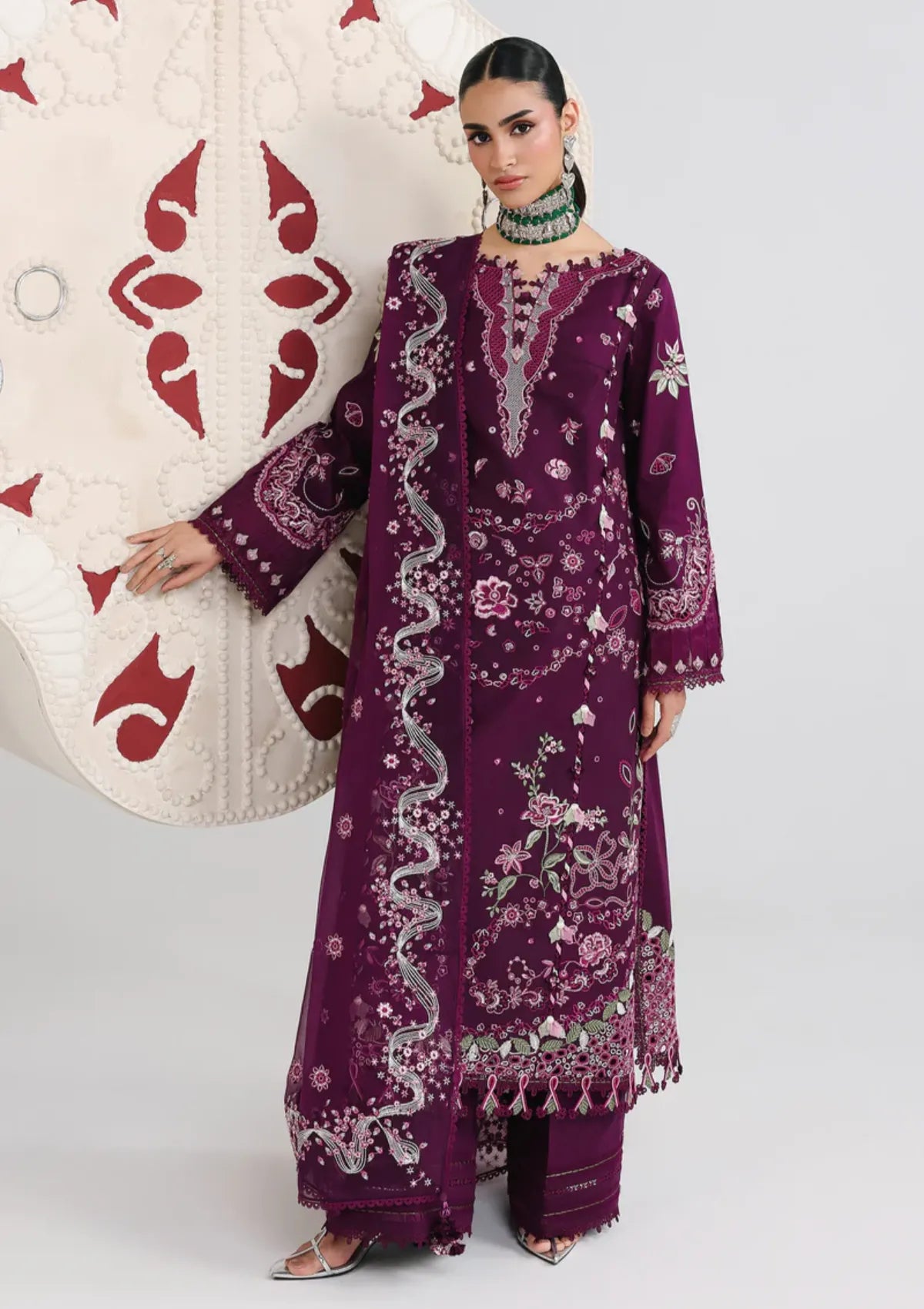 Qalamkar Festive Lawn'26 QFL-10 TRESA