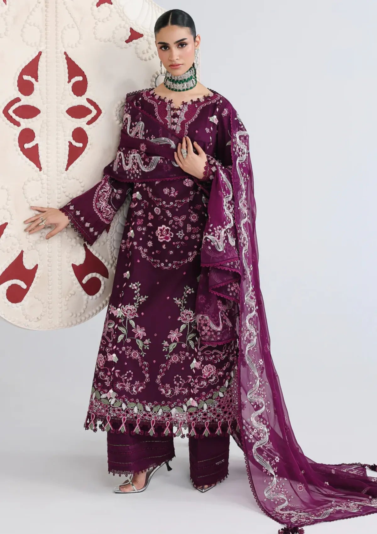 Qalamkar Festive Lawn'26 QFL-10 TRESA