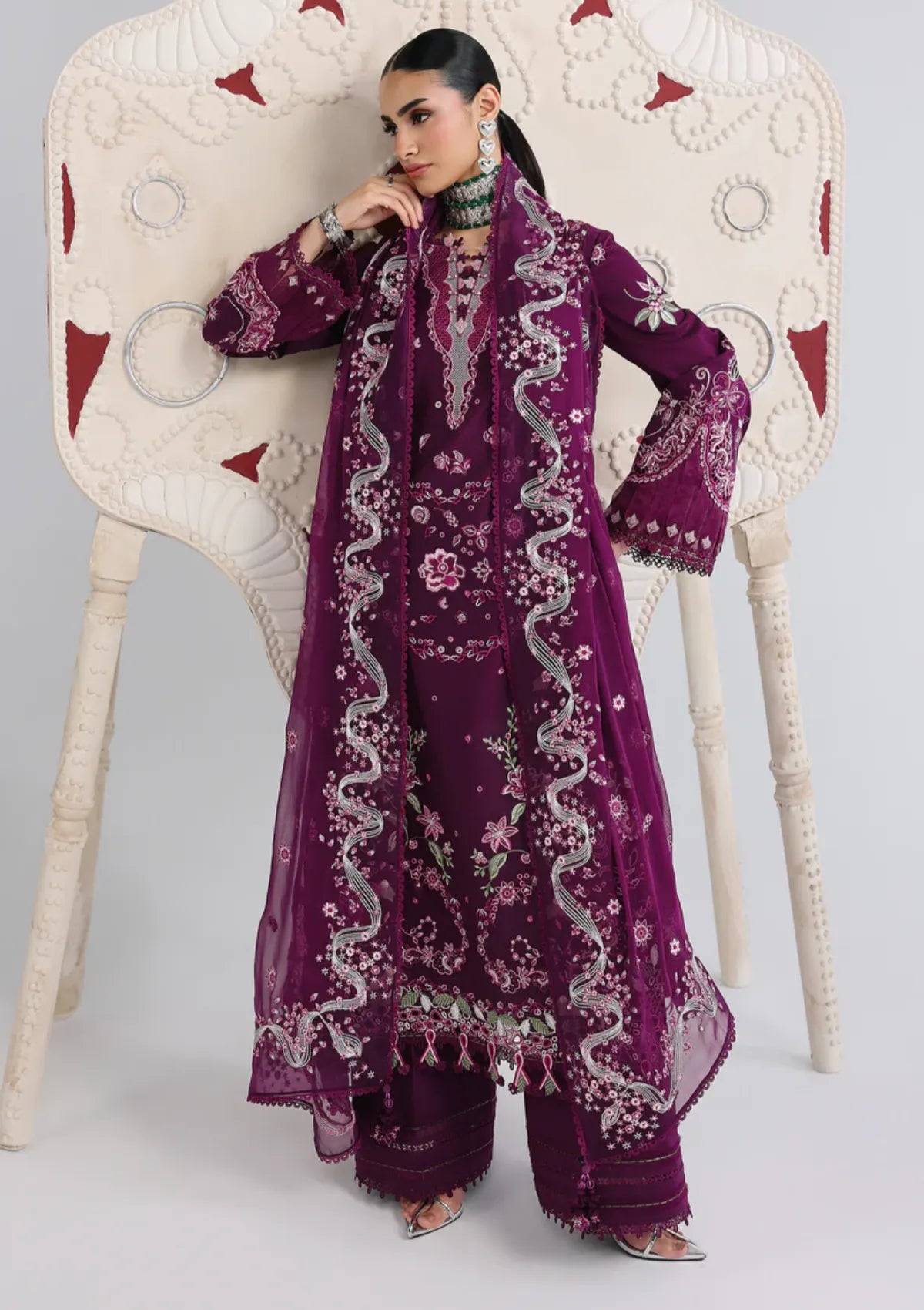 Qalamkar Festive Lawn'26 QFL-10 TRESA