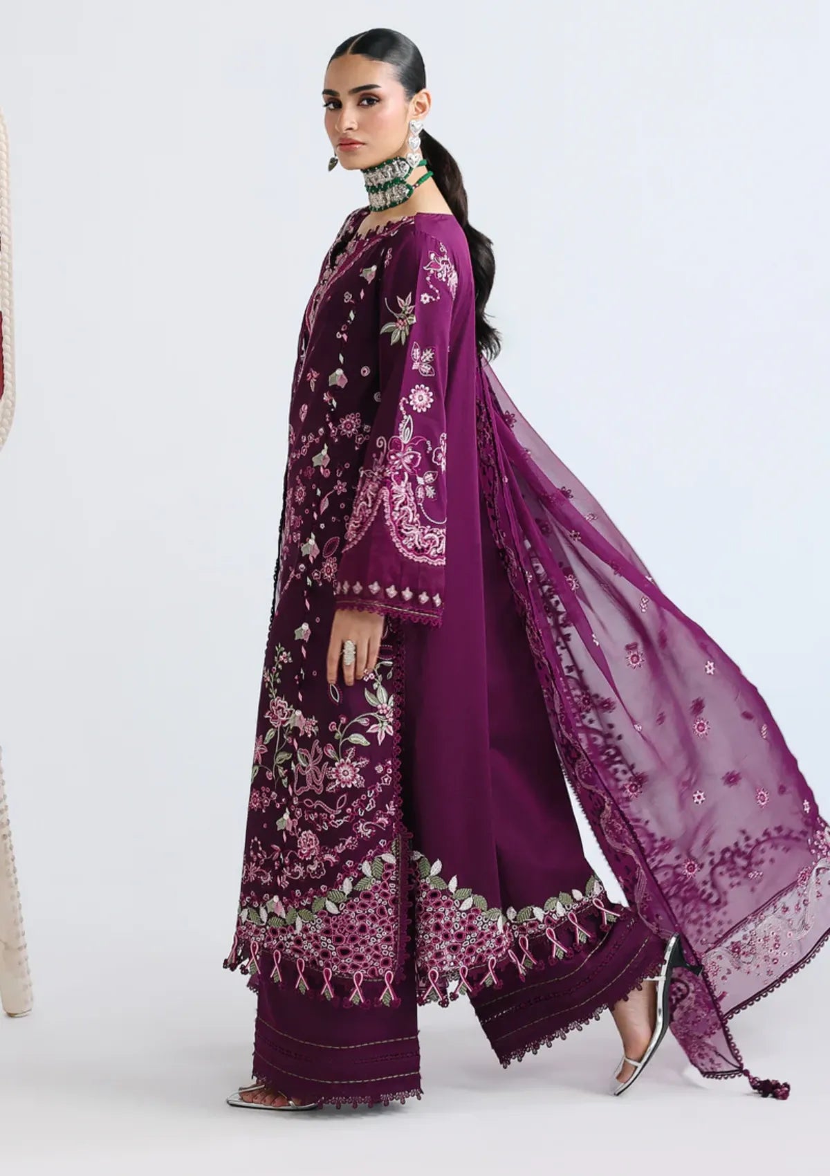 Qalamkar Festive Lawn'26 QFL-10 TRESA