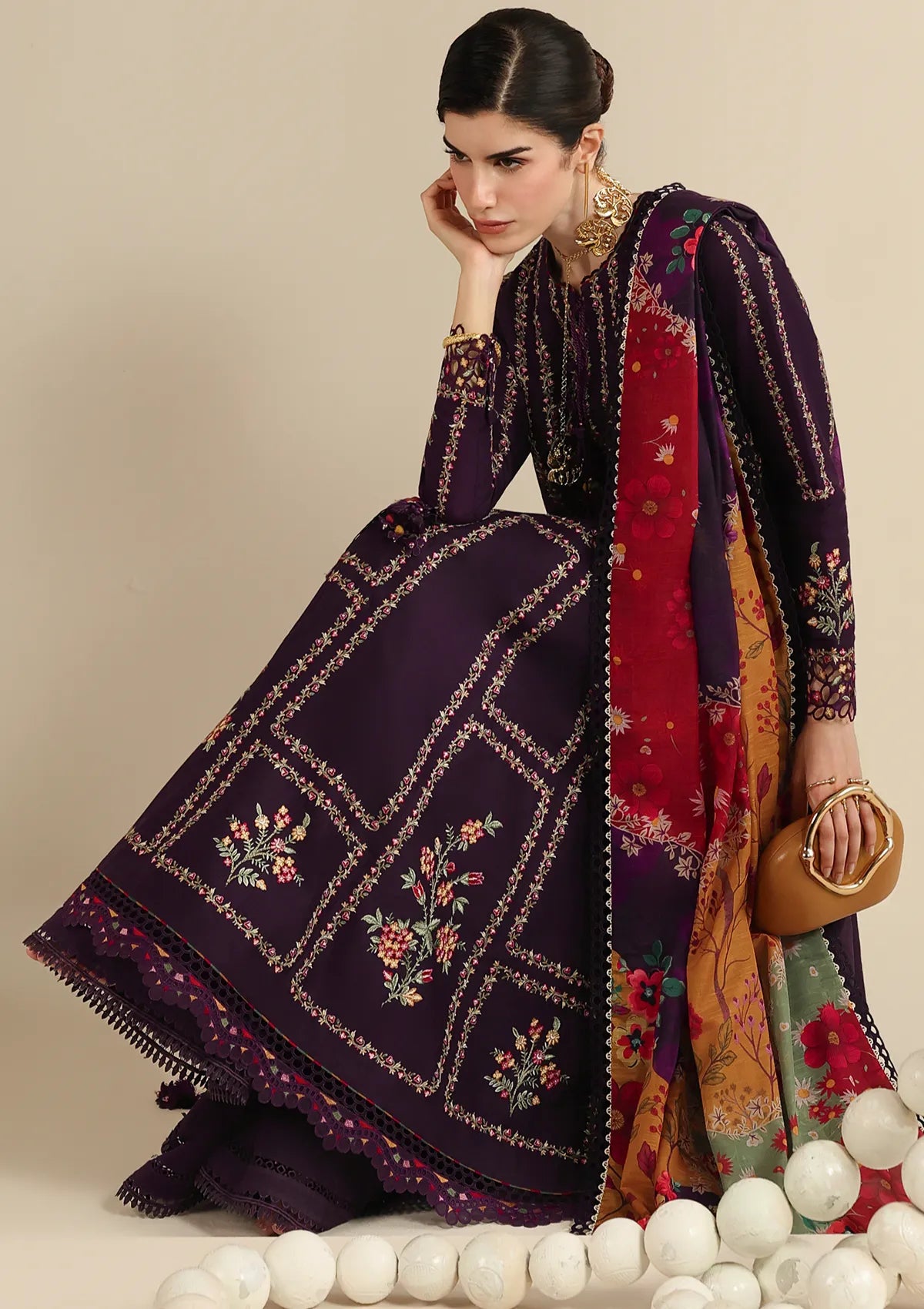 Jazmin Iris Luxury Lawn'26 D-06