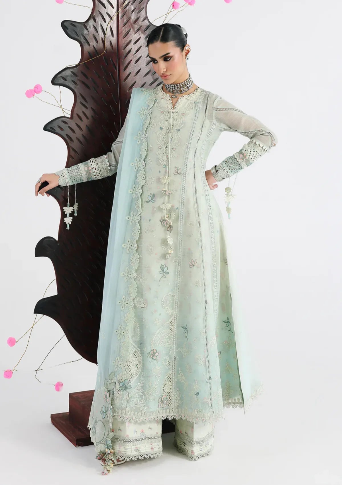 Qalamkar Festive Lawn'26 QFL-08 SABEL