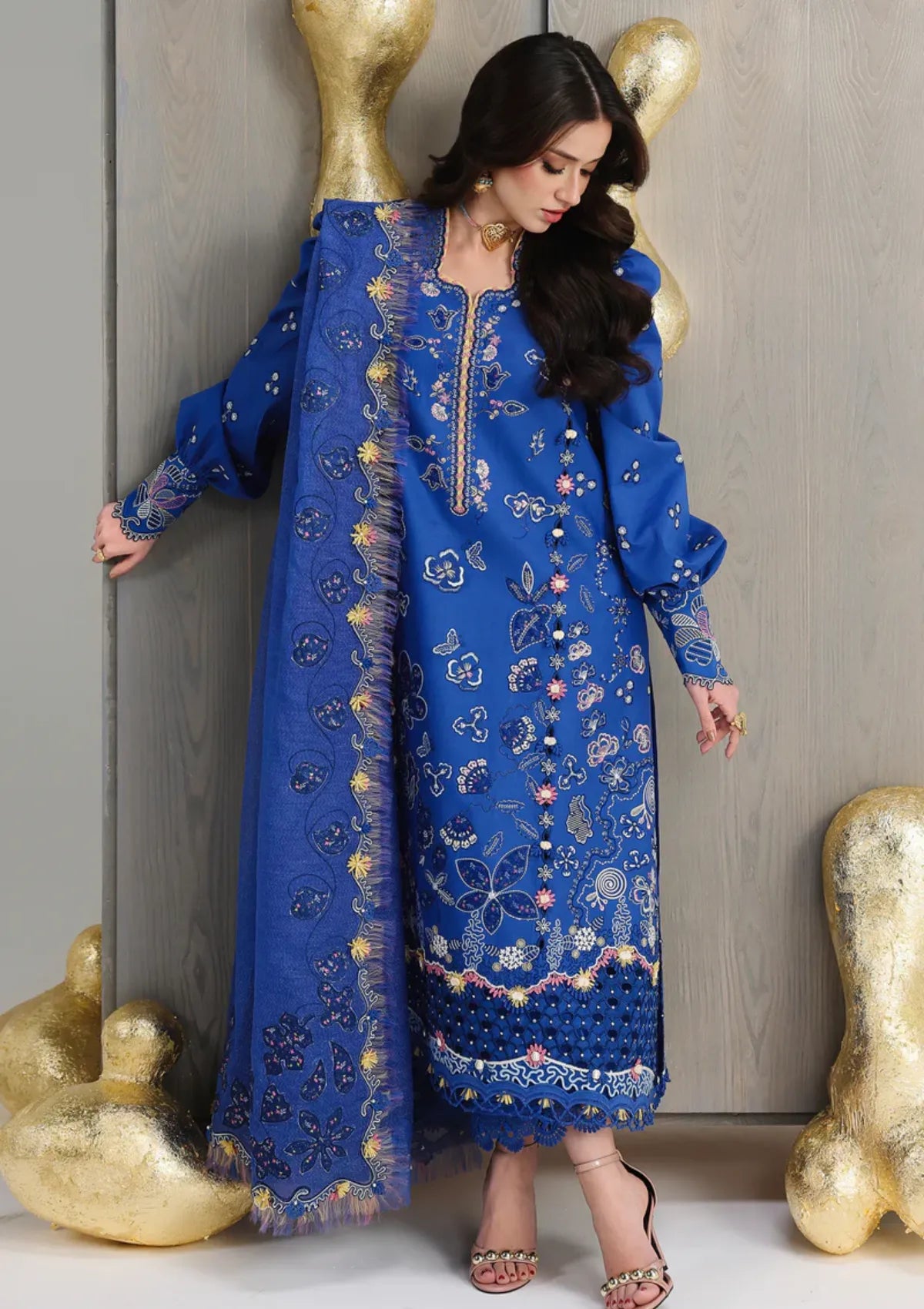 Qalamkar Festive Lawn'26 QFL-06 EMINA