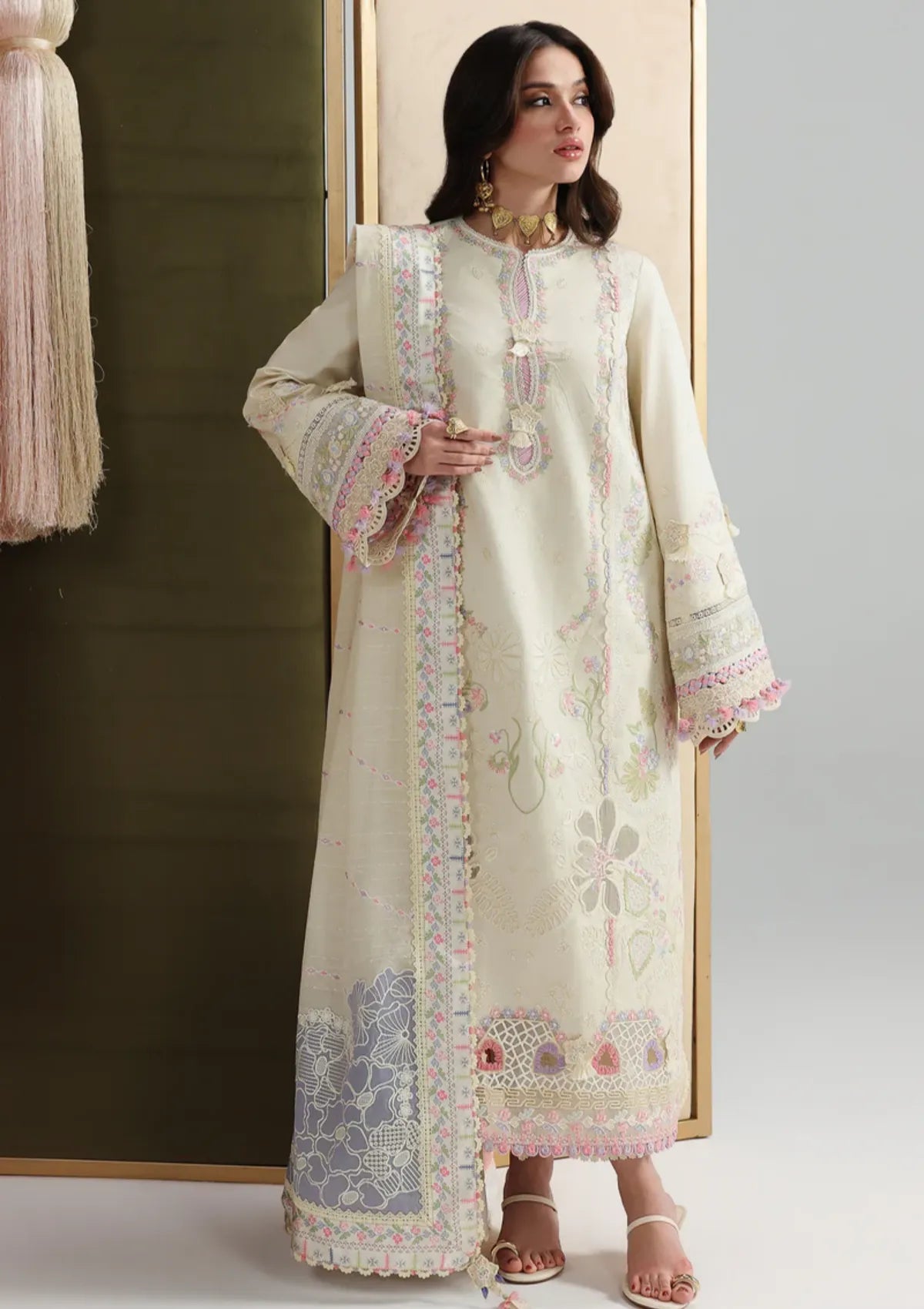 Qalamkar Festive Lawn'26 QFL-01 ELMA